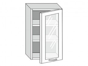 19.50.3 Шкаф настенный (h=913) на 500мм с 1-ой стекл. дверцей в Бакале - bakal.magazin-mebel74.ru | фото
