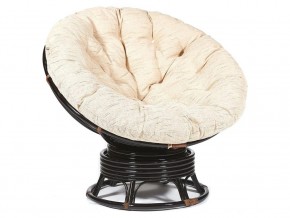 Кресло-качалка Papasan w 23/01 B с подушкой Antique brown, ткань Старт в Бакале - bakal.magazin-mebel74.ru | фото