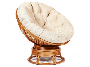 Кресло-качалка Papasan w 23/01 B с подушкой Cognac, ткань Старт в Бакале - bakal.magazin-mebel74.ru | фото