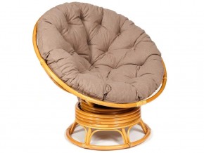 Кресло-качалка Papasan w 23/01 B с подушкой Honey, экошерсть Коричневый в Бакале - bakal.magazin-mebel74.ru | фото