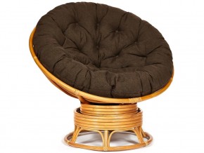 Кресло-качалка Papasan w 23/01 B с подушкой Honey, ткань Коричневый в Бакале - bakal.magazin-mebel74.ru | фото