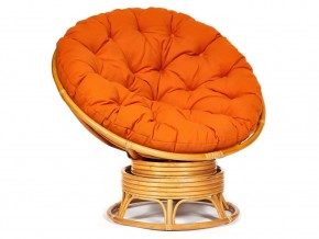 Кресло-качалка Papasan w 23/01 B с подушкой Honey, ткань Оранжевый в Бакале - bakal.magazin-mebel74.ru | фото