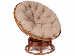 Кресло-качалка Papasan w 23/01 B с подушкой Pecan, экошерсть Коричневый в Бакале - bakal.magazin-mebel74.ru | фото