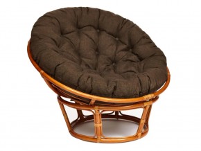 Кресло Papasan 23/01 W с подушкой Cognac, ткань Коричневый в Бакале - bakal.magazin-mebel74.ru | фото