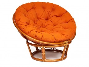 Кресло Papasan 23/01 W с подушкой Cognac, ткань Оранжевый в Бакале - bakal.magazin-mebel74.ru | фото