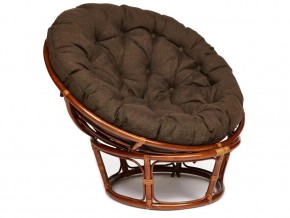 Кресло Papasan 23/01 W с подушкой Pecan, ткань Коричневый в Бакале - bakal.magazin-mebel74.ru | фото