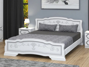 Кровать Карина-6 1600 Белый жемчуг в Бакале - bakal.magazin-mebel74.ru | фото
