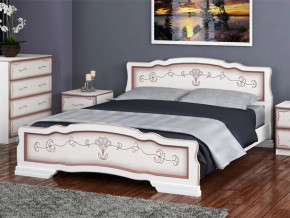Кровать Карина-6 1600 Дуб молочный в Бакале - bakal.magazin-mebel74.ru | фото