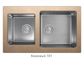 Мойка комбинированная Tolero twist TTS-840 Бежевый 101 в Бакале - bakal.magazin-mebel74.ru | фото