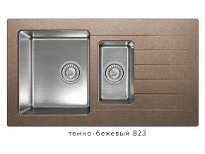 Мойка комбинированная Tolero twist TTS-890 Темно-бежевый 823 в Бакале - bakal.magazin-mebel74.ru | фото