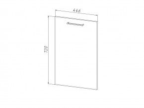П 45 Комплект для посудомоечной машины 450 мм (цоколь + фасад) ЛДСП в Бакале - bakal.magazin-mebel74.ru | фото