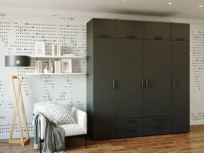 Шкаф распашной 2100А Антрацит в Бакале - bakal.magazin-mebel74.ru | фото