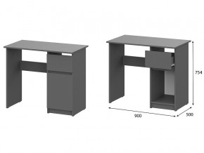 Стол письменный 900 Денвер Графит серый в Бакале - bakal.magazin-mebel74.ru | фото