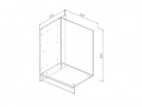 ЗК 60Л Модуль завершающий Левый на 600мм в Бакале - bakal.magazin-mebel74.ru | фото